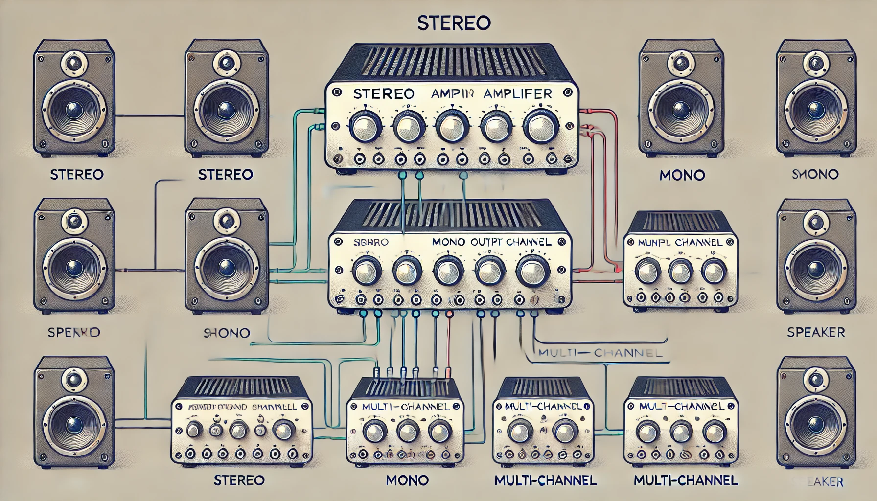 Exploring Different Amplifier Configurations: Stereo, Mono, and Multi-channel